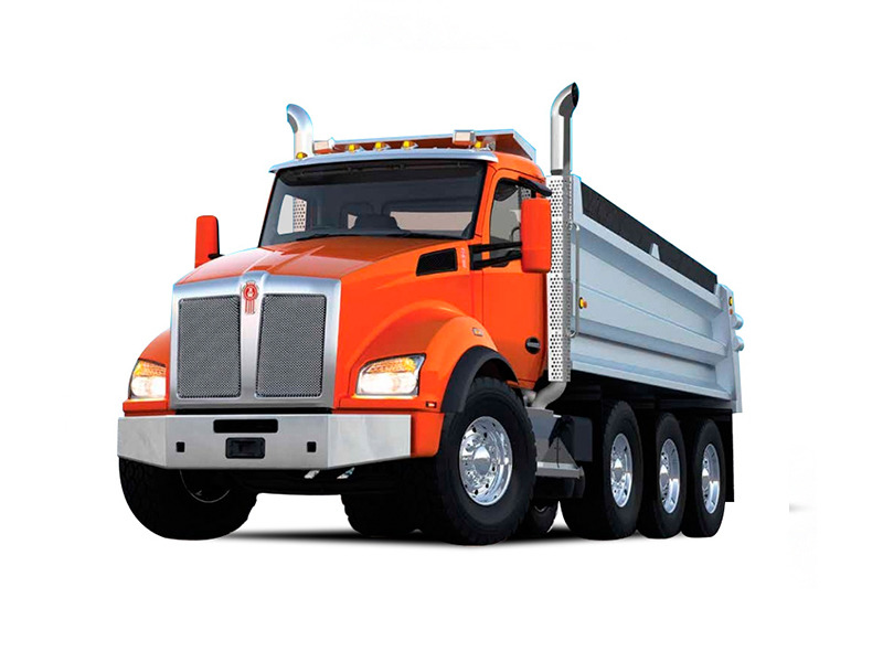 A Kenworth® T880 truck on a white background.